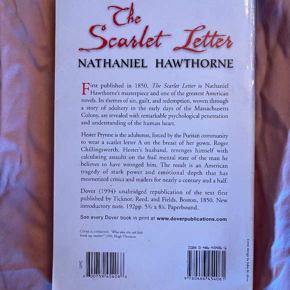 The Scarlet Letter Classic Literature book - Picture 2 of 2